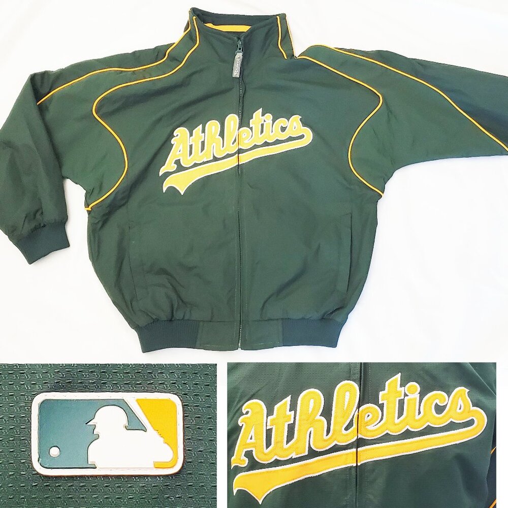 Oakland Athletics A's MLB Dugout Jacket Authentic Collection Majestic M